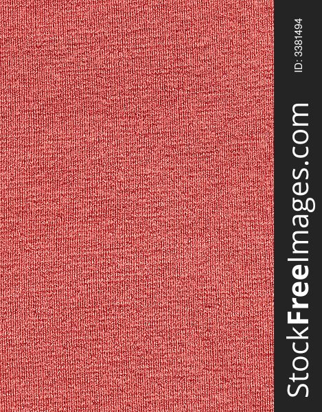 Red wool background close up