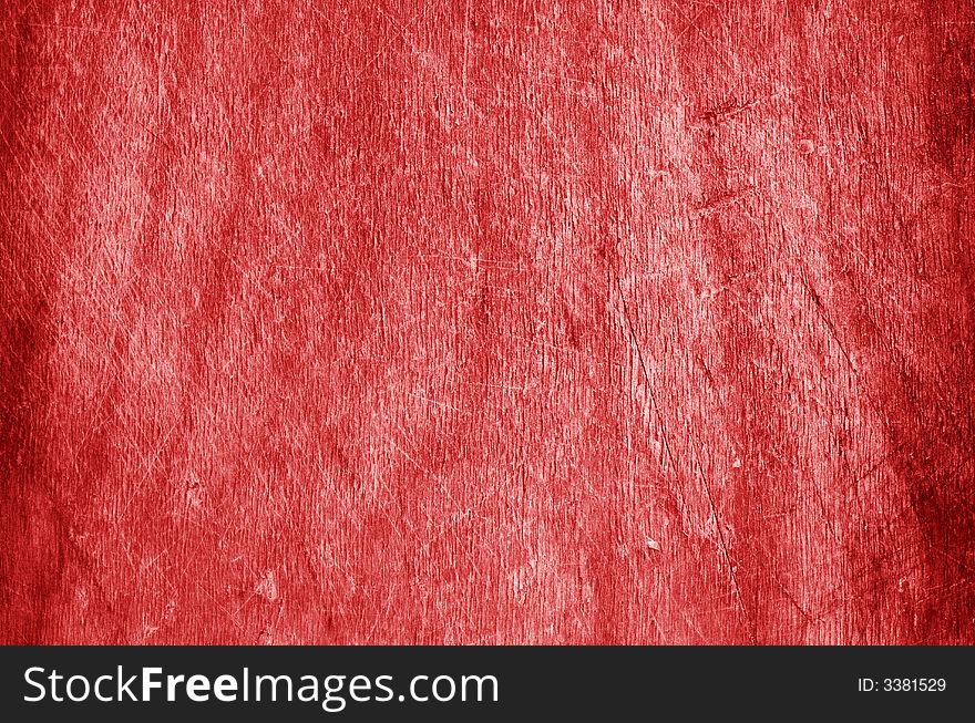 Red wood background close up