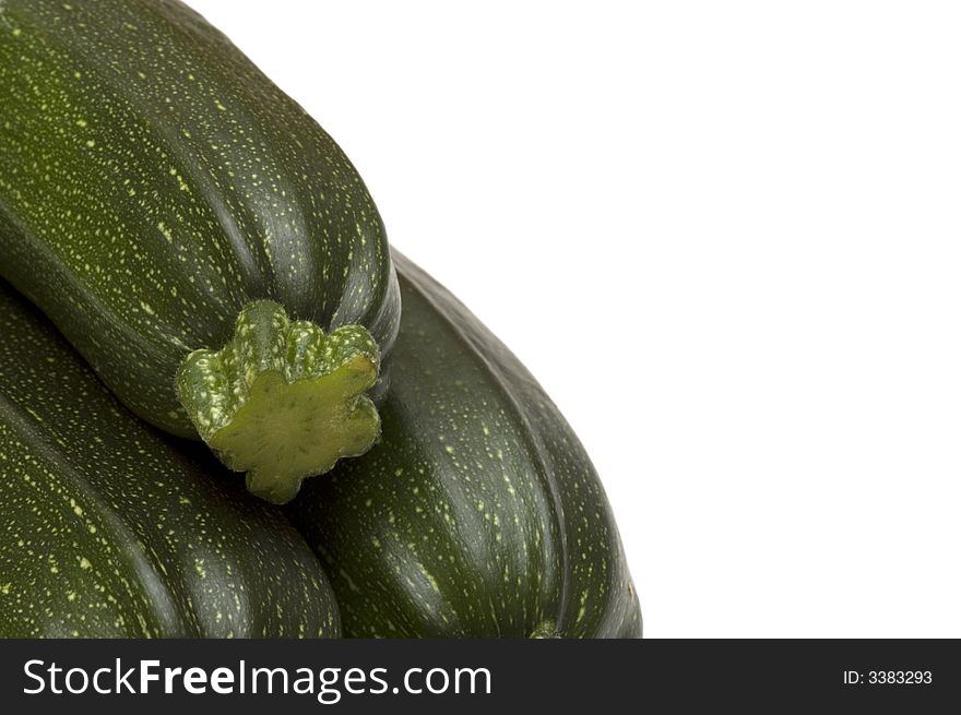 Fresh marrow on white background