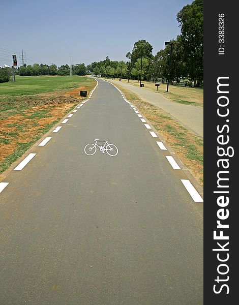 Cyclelane sign on tarmac