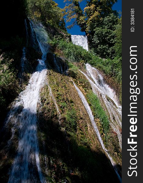 Waterfall and park in Edessa the Town of waters