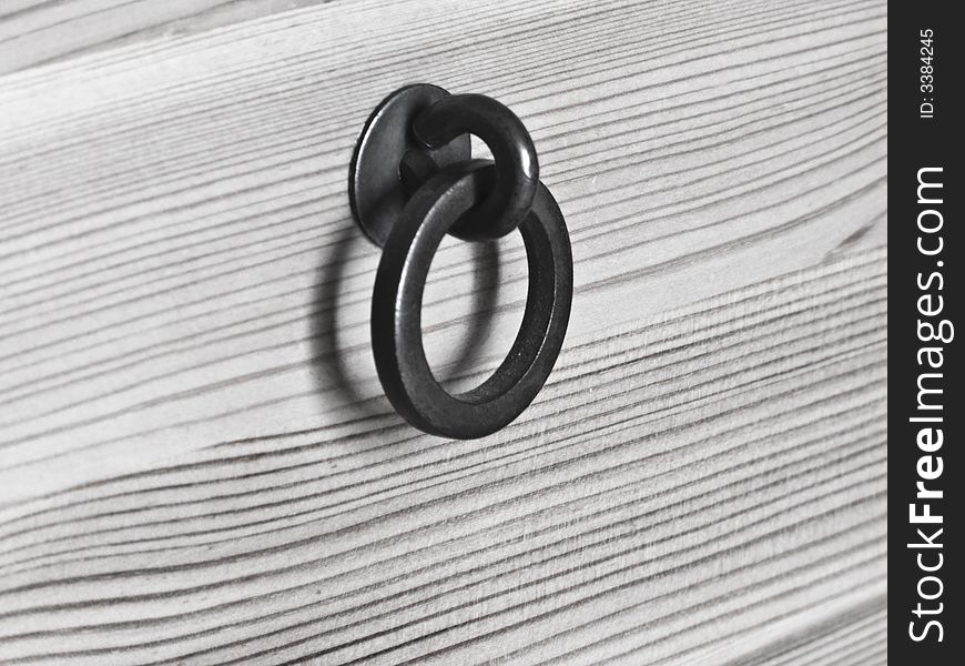 Wooden Drawer Metal Ring Handle