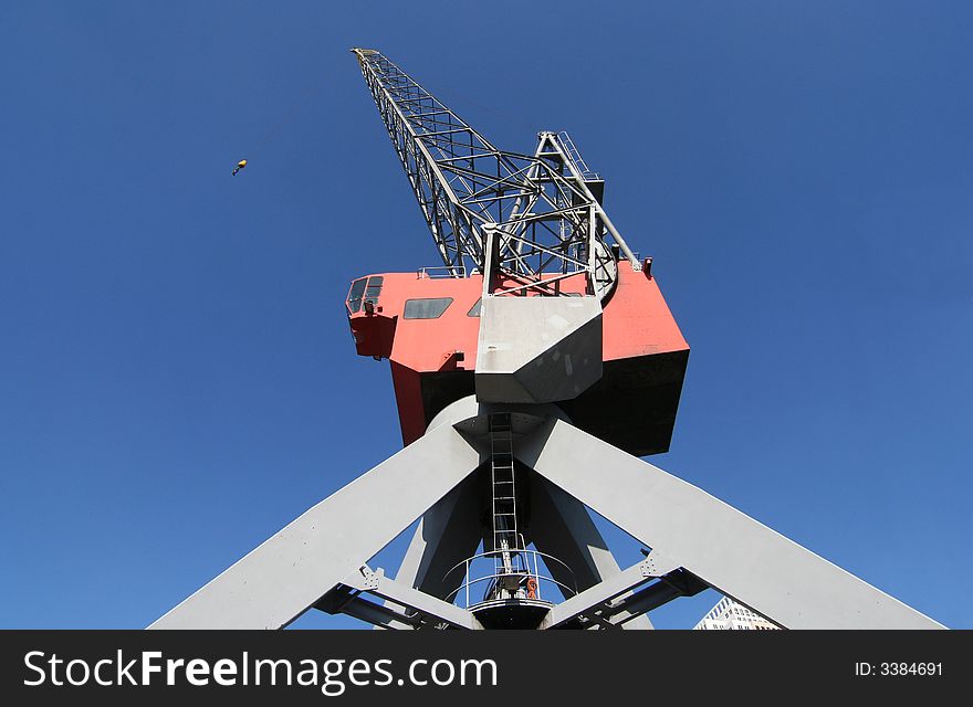 Harbour crane in Rotterdam, Holland