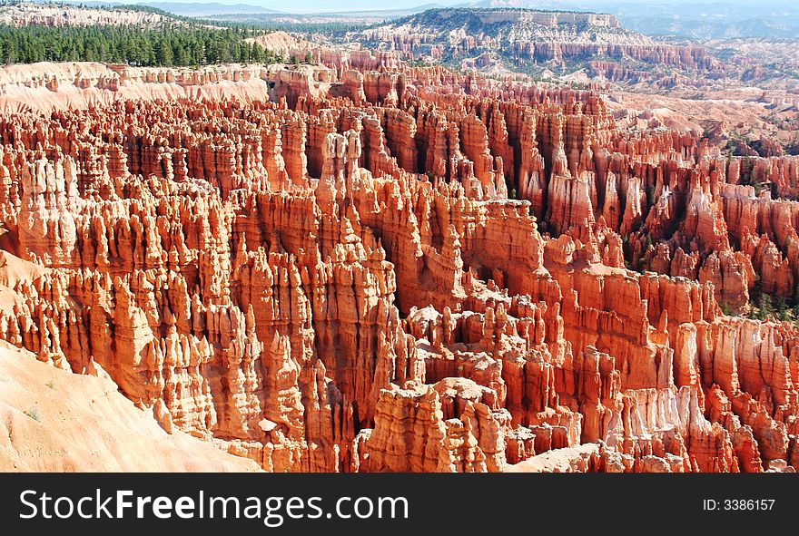 A Large Grouping Of Hoodoos at Bryce Canyon National Park, UT. A Large Grouping Of Hoodoos at Bryce Canyon National Park, UT