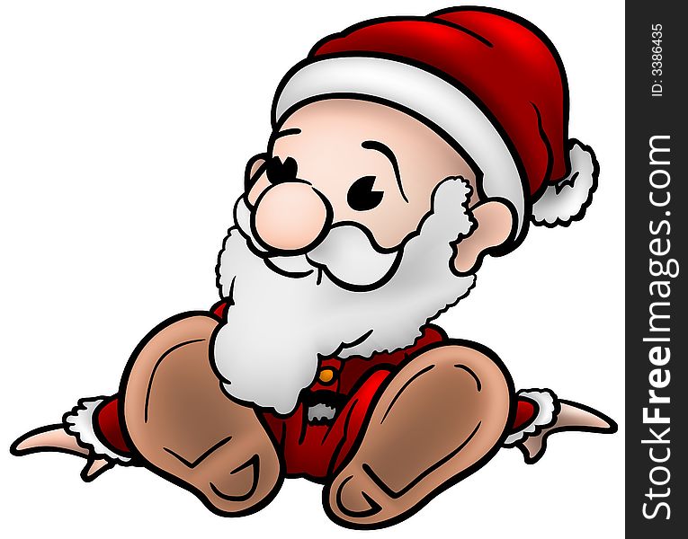Santa Claus 03 - Highly detailed and coloured cartoon vector illustration