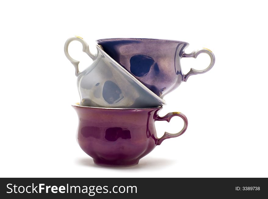 Multicolored tea cup