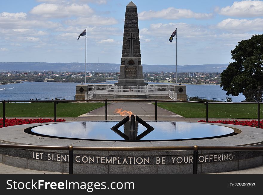 War Memorial of remembrance Perth Australia