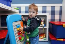 A Baby Boy Playing Royalty Free Stock Image A Baby Boy Playing Royalty Free Stock Image