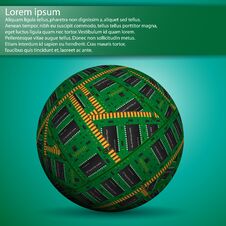 Abstract Hollow Sphere, Chip, Microcircuit, Silicon Chip, Microchip Stock Images Abstract Hollow Sphere, Chip, Microcircuit, Silicon Chip, Microchip Stock Images