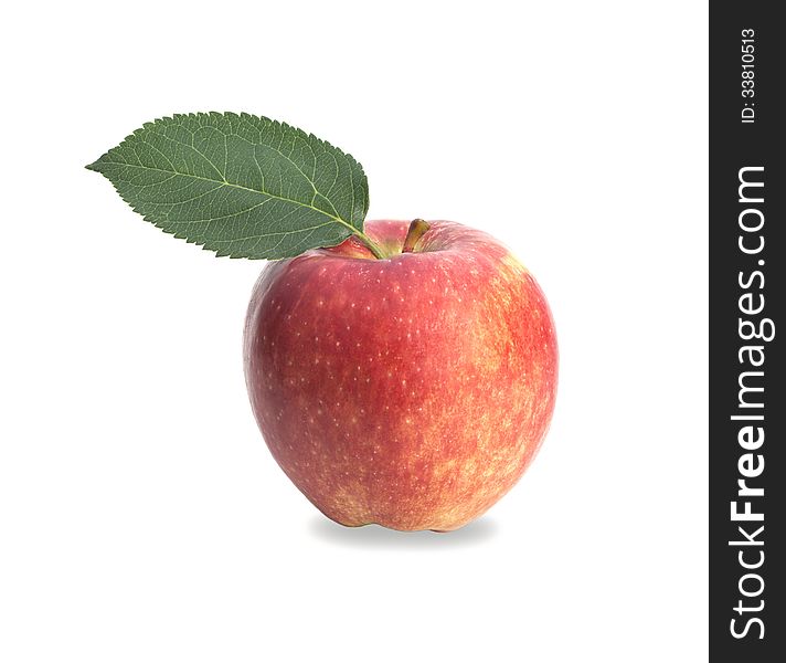 Two red apple