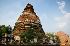 Big Pagoda At Wat Maheyong, Ancient Temple In Ayutthaya, Thailan Royalty Free Stock Photo Big Pagoda At Wat Maheyong, Ancient Temple In Ayutthaya, Thailan Royalty Free Stock Photo