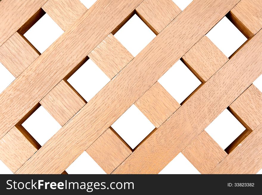 Background of wooden plank cross closeup