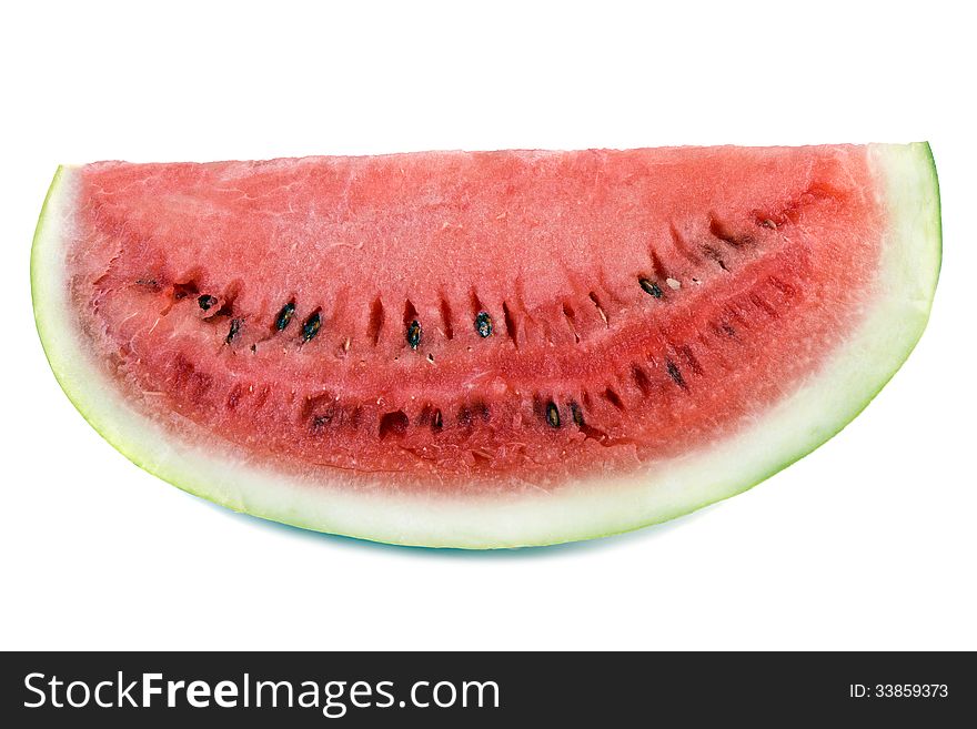 The watermelon on white background