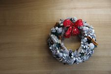 Christmas Wreath For The Wall Or Door. Stock Images Christmas Wreath For The Wall Or Door. Stock Images