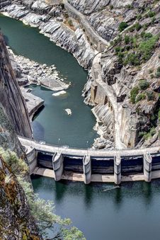 Dam Of Aldeadavila Stock Images
