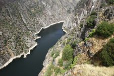 Dam Of Aldeadavila Royalty Free Stock Photography