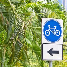 Bicycle Sign Stock Image