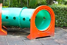Tunnel At Playground Royalty Free Stock Images