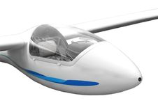 Close-up Of Glider Isolated. Stock Photo