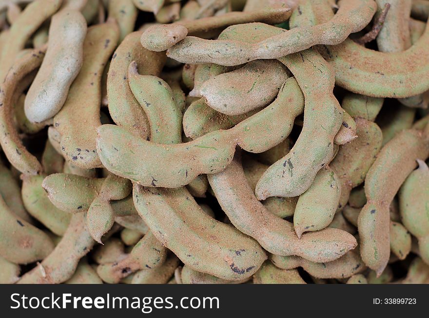 Small tamarind in market, Thailand. Small tamarind in market, Thailand