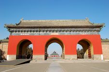 Gate In The Temple Of Heaven Royalty Free Stock Photography Gate In The Temple Of Heaven Royalty Free Stock Photography