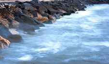 Rocks And Blue Sea Royalty Free Stock Photo Rocks And Blue Sea Royalty Free Stock Photo