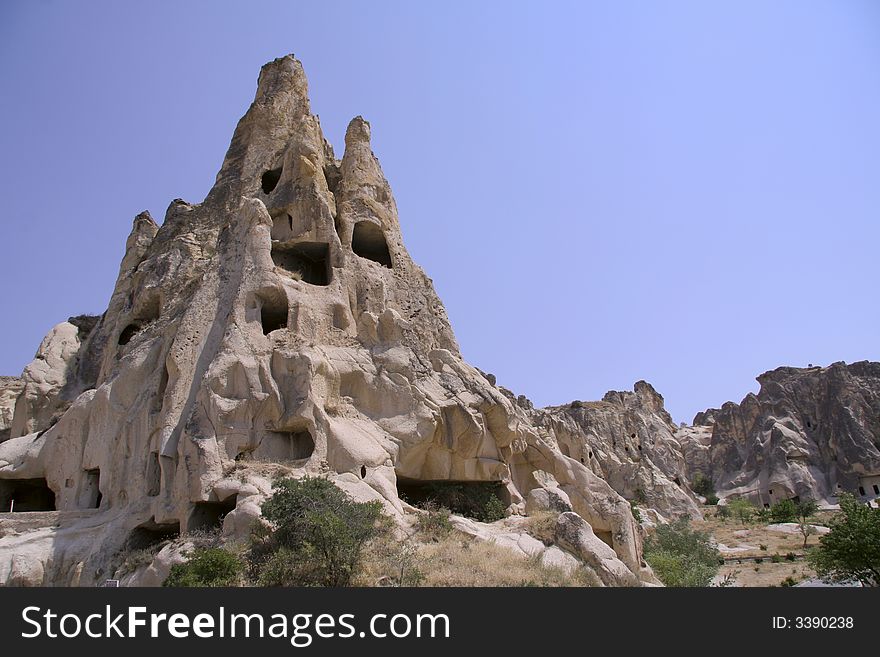 Cappadocia rock landscapes, anatolia, turkey