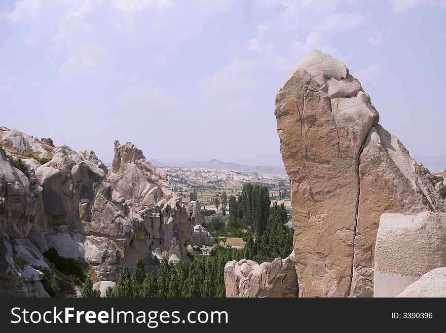 Cappadocia rock landscapes, anatolia, turkey