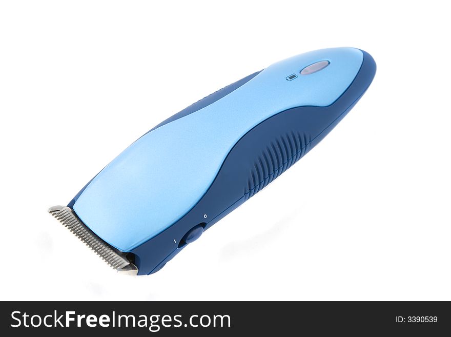 Image of an cordless electric hair cutter machine over white background