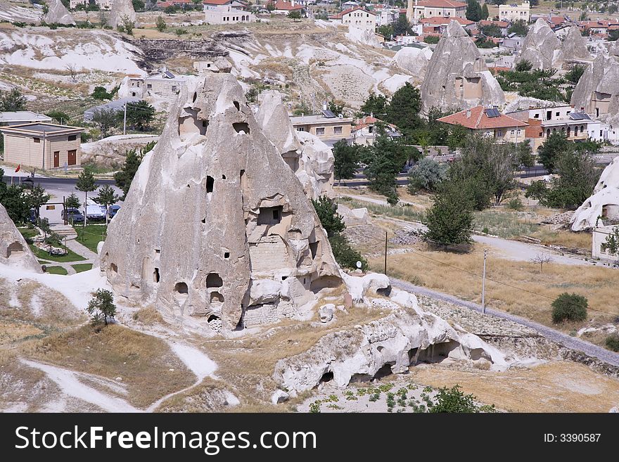 Cappadocia rock landscapes, anatolia, turkey