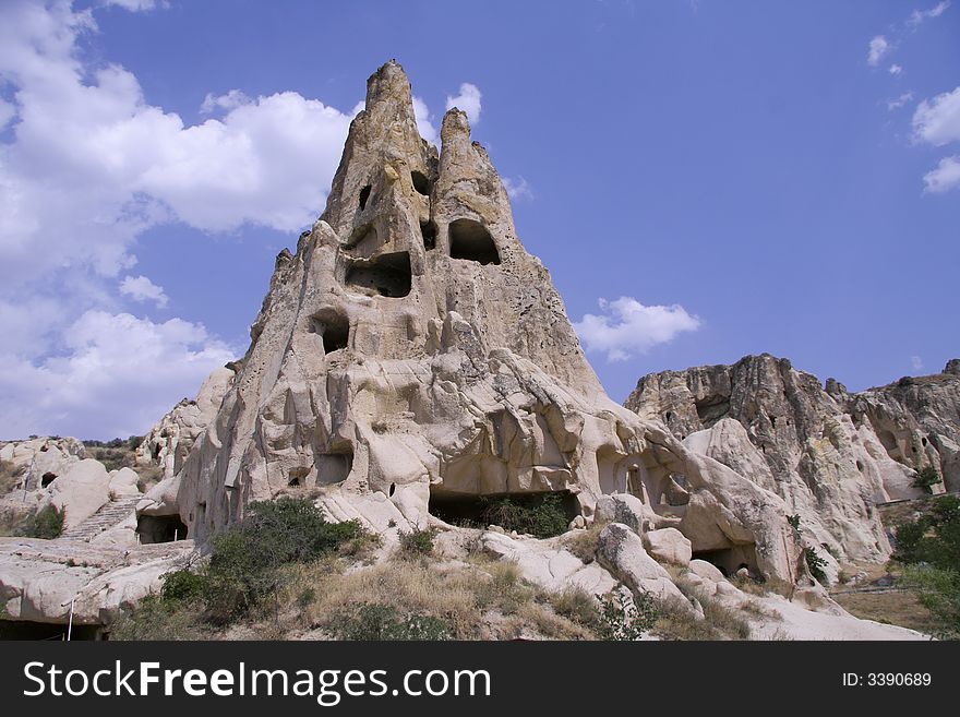 Cappadocia rock landscapes, anatolia, turkey