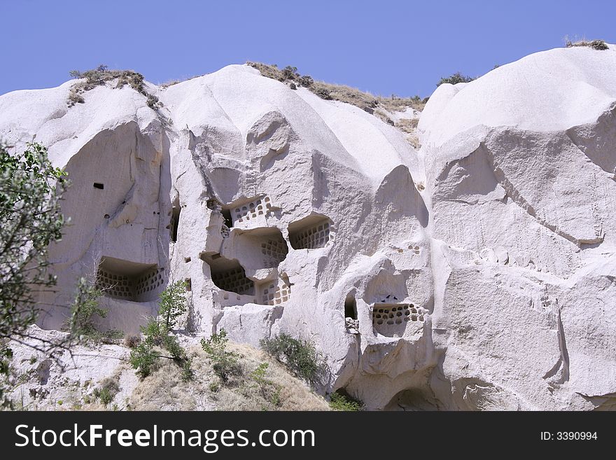 Cappadocia rock landscapes, anatolia, turkey