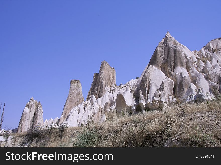 Cappadocia rock landscapes, anatolia, turkey