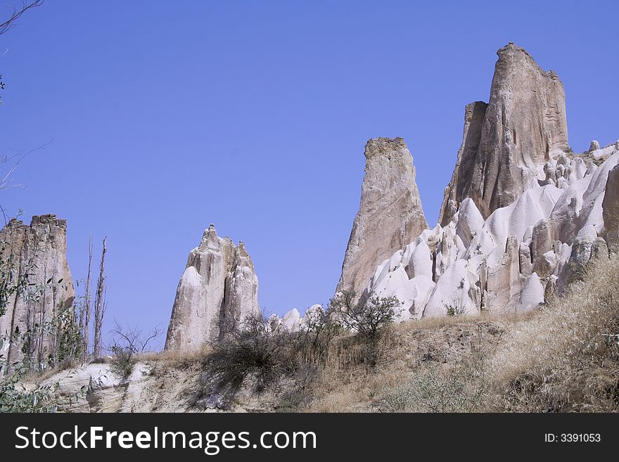 Cappadocia rock landscapes, anatolia, turkey