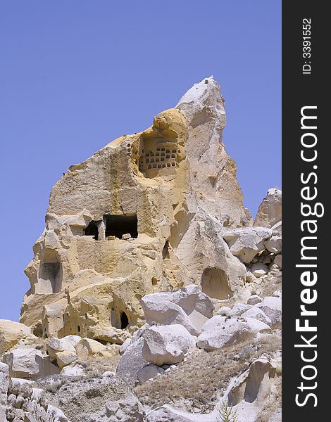 Cappadocia rock landscapes, anatolia, turkey