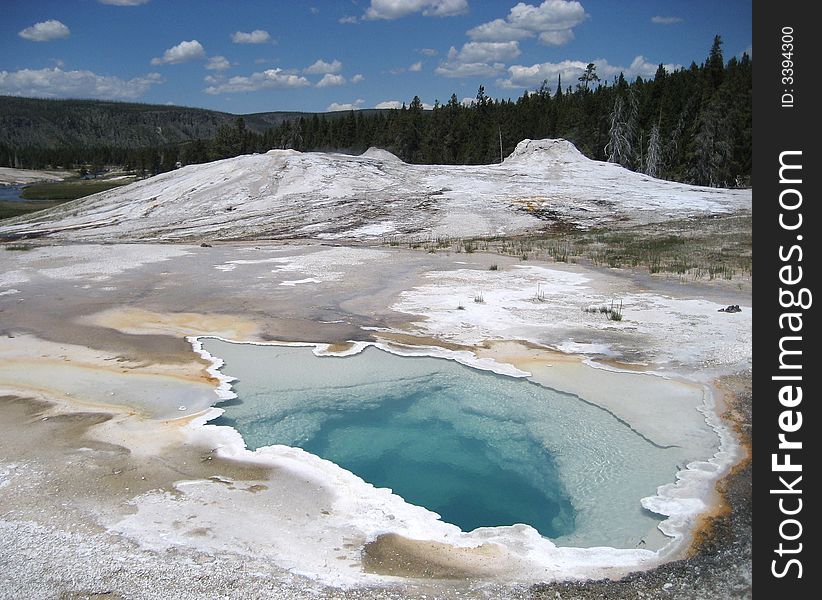 Heart Spring can be found in Yellowstone's Upper Geyser Basin