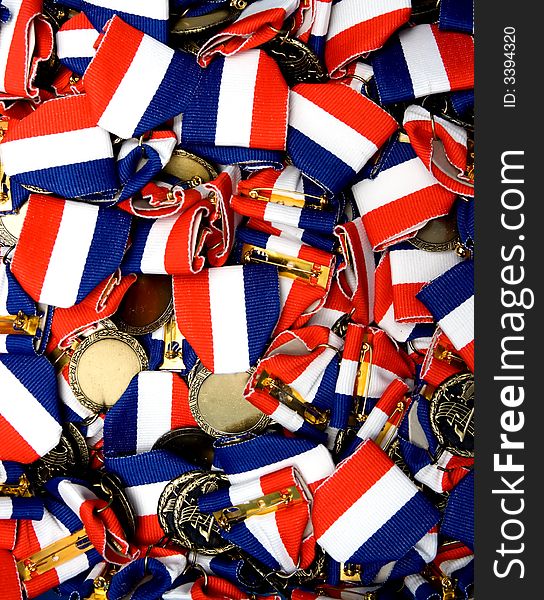 A collection of music medals for student musicians and instrumental programs.