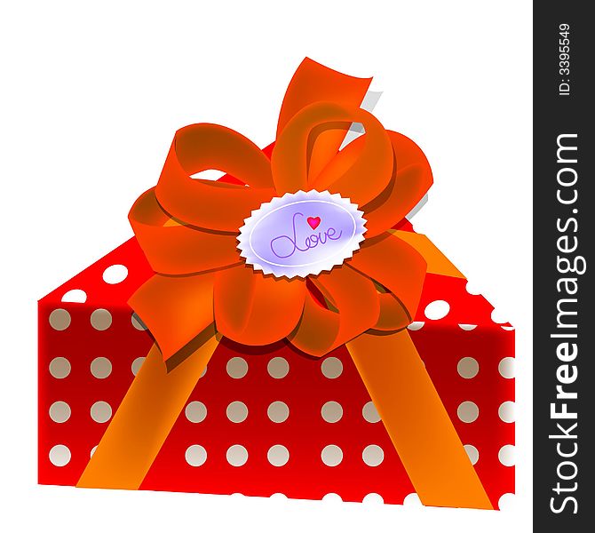 Gift, present, vector, illustration, wrapping