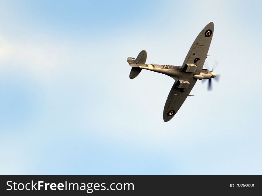 One of the few remaining examples in flight over southern England. One of the few remaining examples in flight over southern England