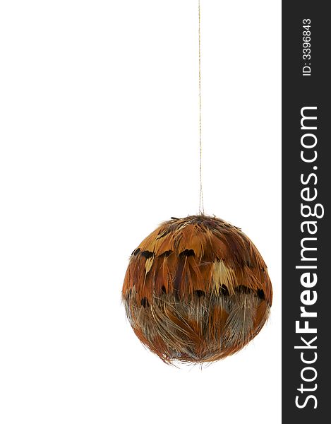 Brown hanging Christmas ornament