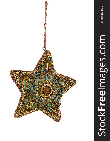 An image of a multicolored Christmas ornament. An image of a multicolored Christmas ornament