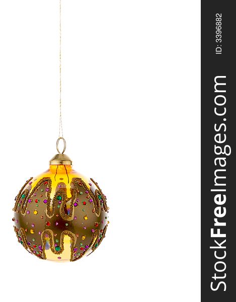 An image of a multicolored Christmas ornament. An image of a multicolored Christmas ornament