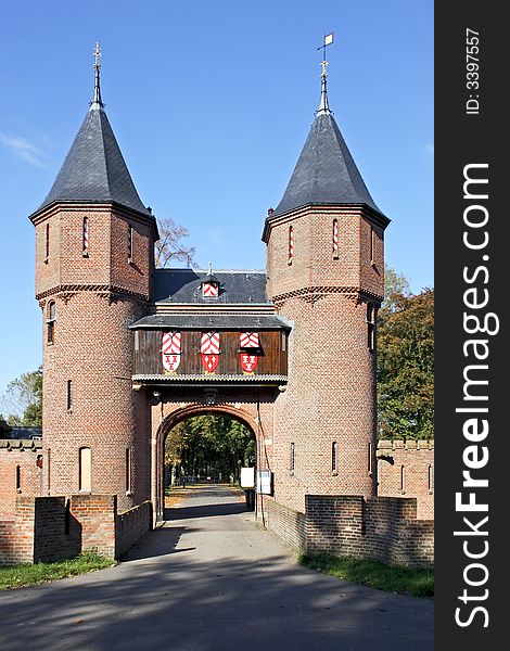 Castletowers from castle 'De Haar' in the Netherlands. Castletowers from castle 'De Haar' in the Netherlands