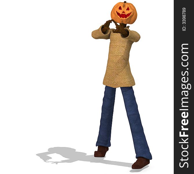 Funny Punpkin Man, perfect for Halloween With Clipping Path / Cutting Path. Funny Punpkin Man, perfect for Halloween With Clipping Path / Cutting Path