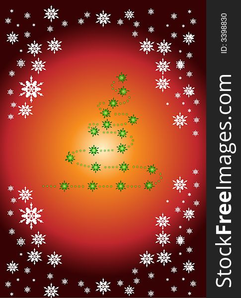 Christmas Winter Vector Background Design