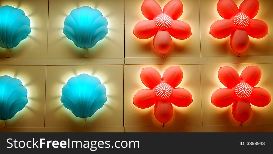 Beautiful Lamp in  a market in   China