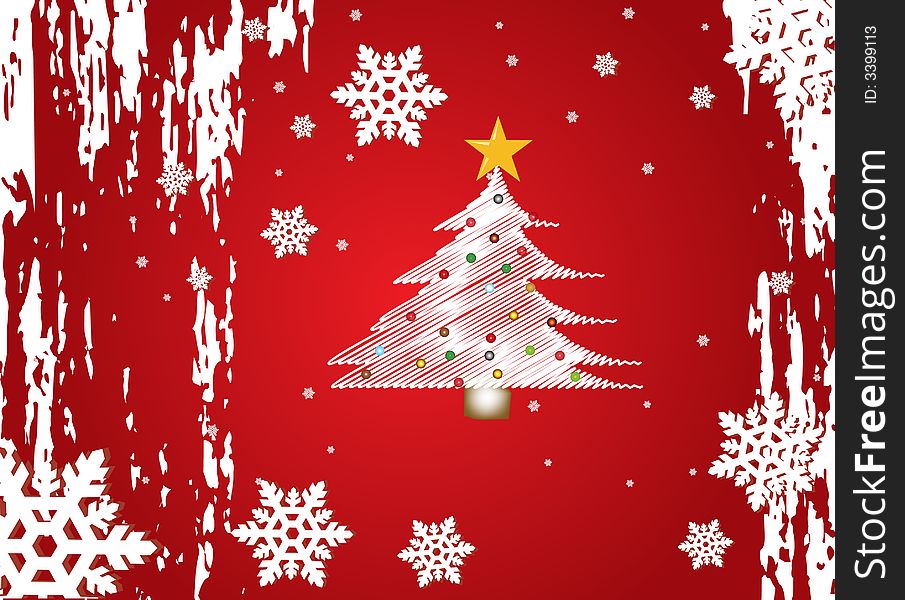 Christmas Winter Vector Background Design