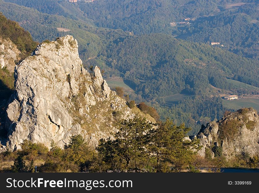 Rocks in Apennines of Italy. Rocks in Apennines of Italy
