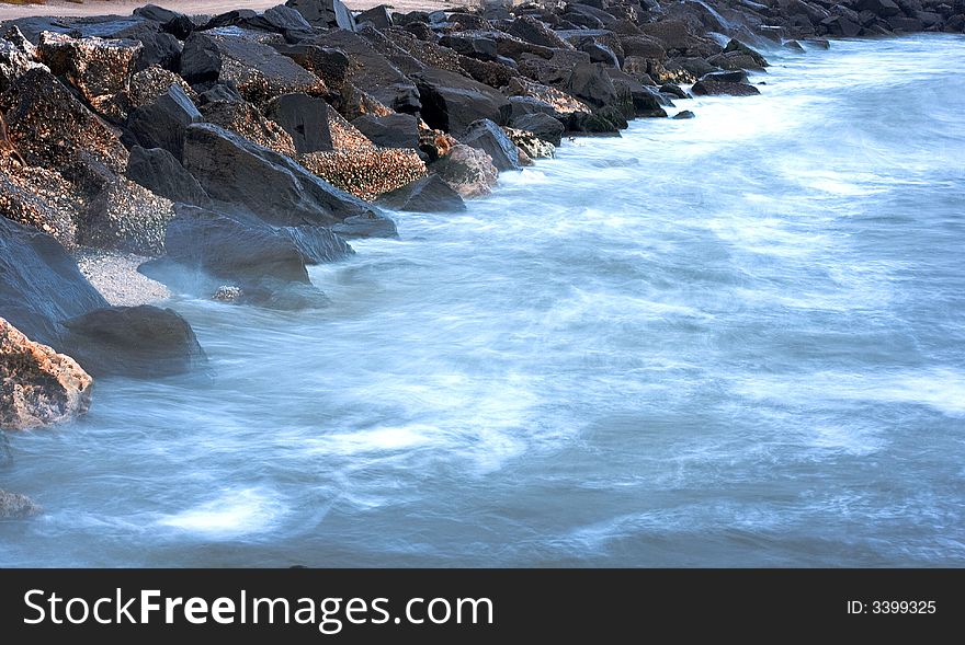 Rocks And Blue Sea