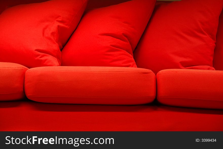 Red sofa